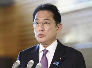 FILE PHOTO: Japan's Prime Minister Fumio Kishida speaks to media in Tokyo