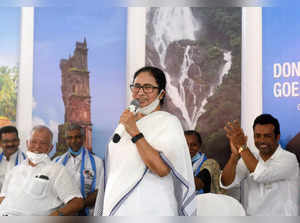 South Goa, Dec 14 (ANI): West Bengal Chief Minister Mamata Banerjee addresses at...