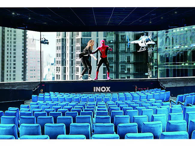 ScreenX theatre with 270-degree projection on its three walls
