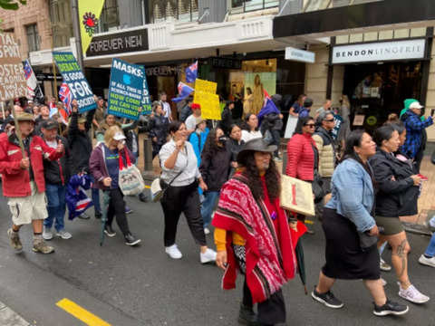 ​Thousands march in Wellington