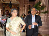 External affairs Minister S M Krishna with his wife