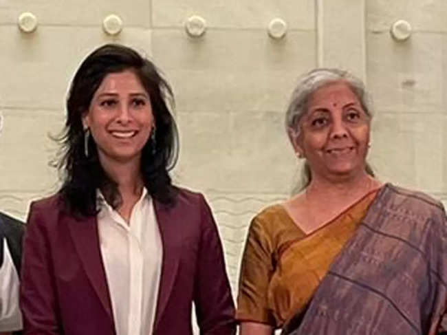 Gita ​Gopinath thanked FM Nirmala Sitharaman for her warm hospitality.