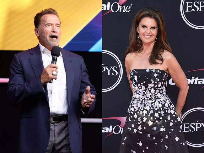 Arnold Schwarzenegger (L), Maria Shriver (R)