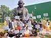 PM Modi’s security breach: BJP MPs stage silent protest near Mahatma Gandhi statue in Parliament