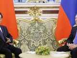 Hu Jintao and Dmitry Medvedev