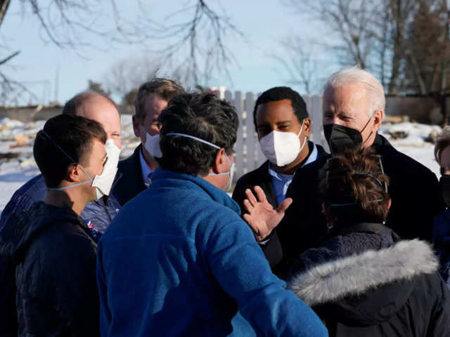 ​Biden surveys wildfire damage