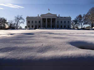 APTOPIX Winter Weather White House