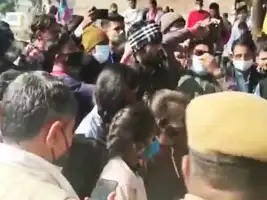 bjp protest: Rajasthan: BJP protests against Priyanka Gandhi over ...