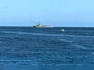 Moroni, Jan 07 (ANI): Indian Naval Ship Kesari arrives in Moroni to extend techn...