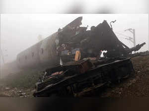 Jalpaiguri, Jan 14 (ANI): Bikaner-Guwahati Express derailed in West Bengal's Jal...