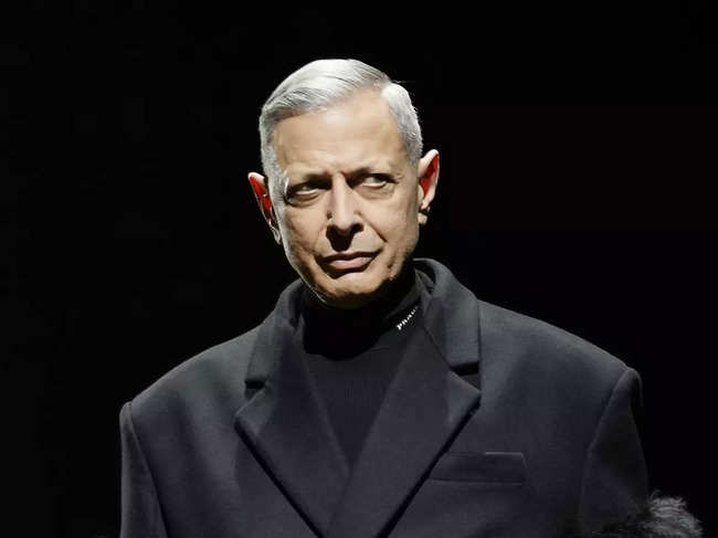 ?Prada wanted to use 'real men, recognised figures... who offer a new facet of reality' as Jeff Goldblum.?