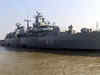 German Navy’s Frigate Bayern F217 arrives in Mumbai, welcomed by Indian Navy