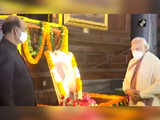 Watch: LS Speaker Om Birla, PM Modi pay floral tribute to Netaji in Central hall on his 125th birthday