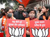 UP Elections 2022: Anurag Thakur, Aparna Yadav and Aditi Singh campaign door-to-door in Lucknow