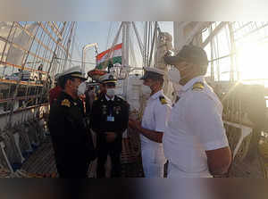 Iran, Dec 25 (ANI): Indian Navy personnel briefing Islamic Republic of Iran Navy...