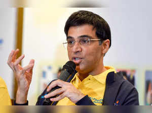 Chennai: Former world champion Viswanathan Anand speaks during the press confere...