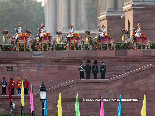 ?BSF camel at Vijay Chowk