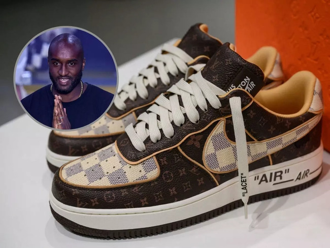 Bids for auction of Louis Vuitton-Nike sneakers, designed by Virgil ...