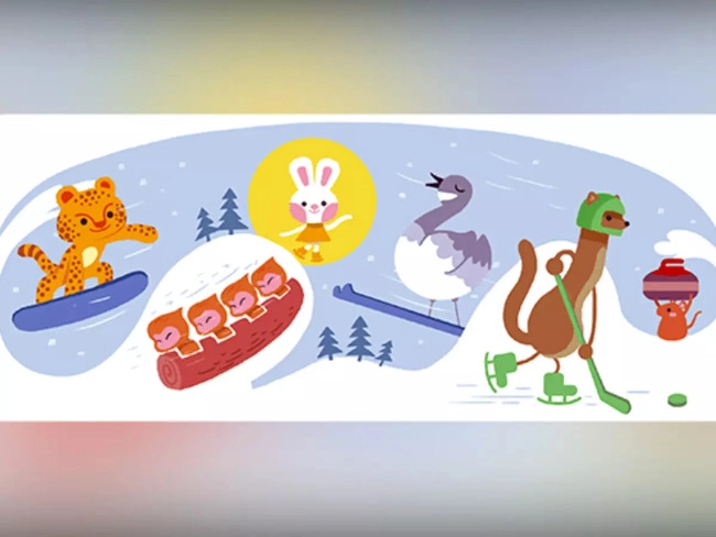 Beijing Winter Games 22 Google Doodle Celebrates Opening Of 22 Beijing Winter Olympics With A Cartoon Animation The Economic Times