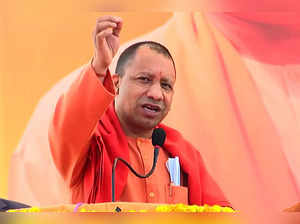 Agra, Jan 31 (ANI): Uttar Pradesh Chief Minister Yogi Adityanath addresses durin...