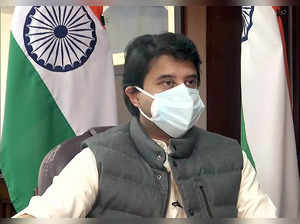 New Delhi, Jan 28 (ANI): Union Civil Aviation Minister Jyotiraditya Scindia spea...