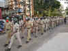 Karnataka hijab row: Police personnel hold flag march in Udupi