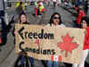Canada border blockade eases, protesters still block bridge