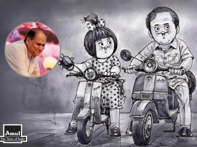 ​Amul paid a tribute to "one of India’s most dynamic and respected industrialists."​