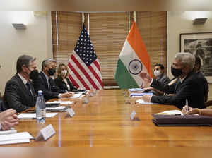 U.S. Secretary of State Antony Blinken meets with Indian Foreign Min...