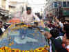 Punjab Polls 2022: AAP chief Arvind Kejriwal, Bhagwant Mann hold roadshow in Jalandhar