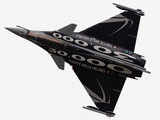 Dassault Rafale fighter jet in a flying display at Paris Air Show