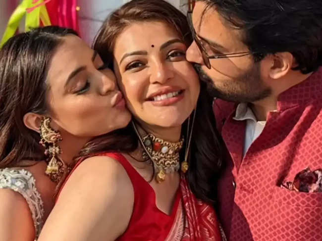 ​The mom-to-be's sister Nisha Agarwal also shared a picture with the happy couple who are expecting their first child.​