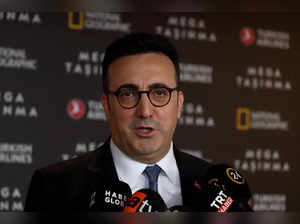 FILE PHOTO: Turkish Airlines (THY) Chairman Ilker Ayci speaks to the media in Istanbul