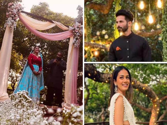 Shahid and Mira Kapoor wished the newly-weds, Sanah Kapur and Mayank Pahwa, love and sunshine.
