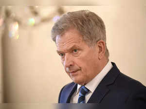 Finnish President Sauli Niinisto speaks during a news meeting about the result of the 2020 U.S. presidential election, in Helsinki