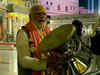 Varanasi: PM Modi plays 'Damru' at Kashi Vishwanath Temple after offering prayers