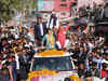UP Polls 2022: Congress' Priyanka Gandhi holds massive roadshow in Jaunpur