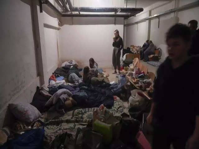 Residents forced to sleep underground