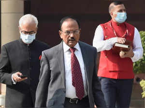 New Delhi: NSA Ajit Doval at Parliament during its Winter Session, in New Delhi....
