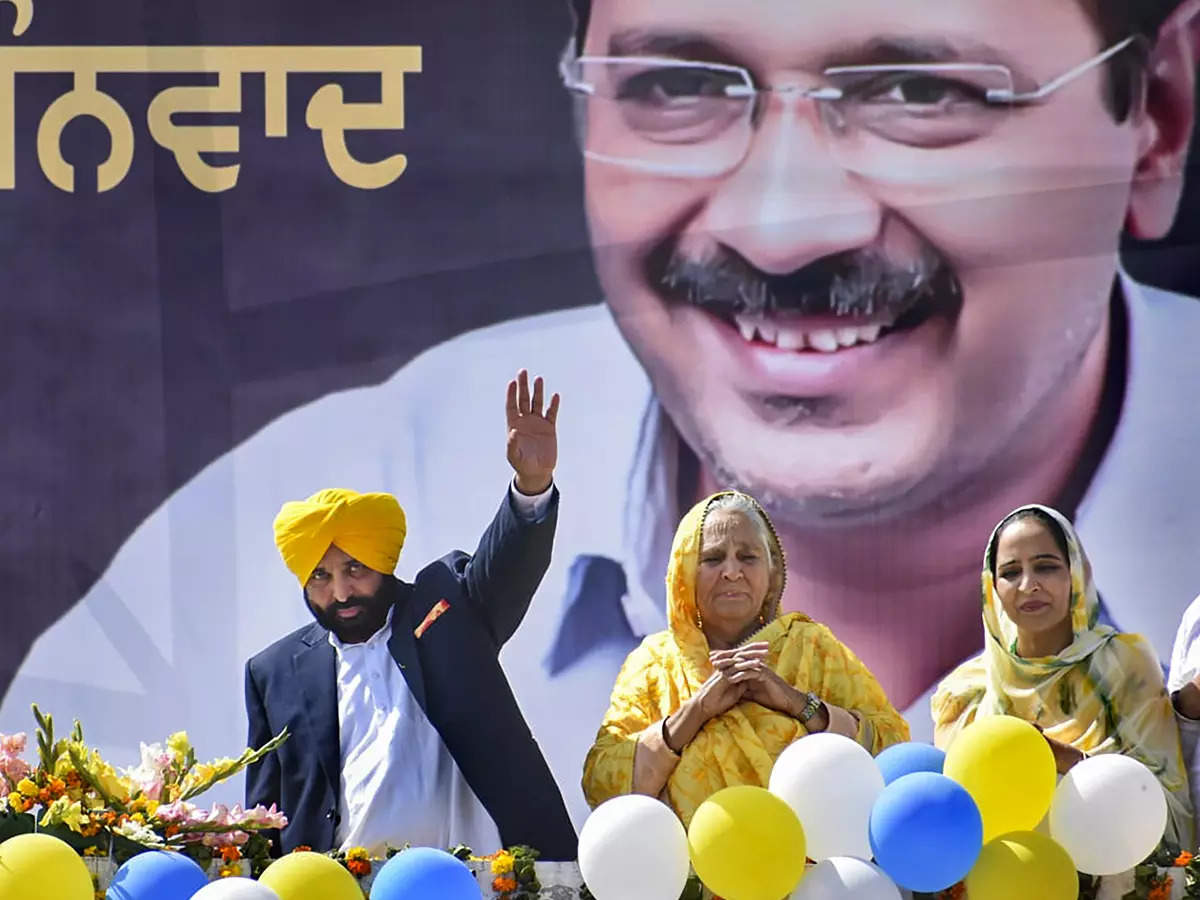 Punjab Election Result 2022 Live News Updates: AAP juggernaut mows down  Congress and BJP; sad day for Badals - The Economic Times