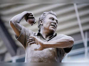 A statue of late cricketer Shane Warne