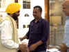 Watch: AAP CM Candidate Bhagwant Mann meets party leader Arvind Kejriwal in Delhi