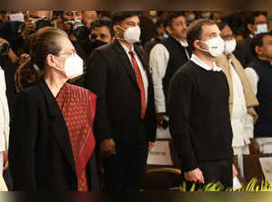 Congress President Sonia Gandhi, Rahul Gandhi
