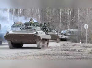 Russian Defence Ministry releases video of its troops entering Kyiv region