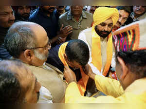 Amritsar, Mar 13 (ANI): Punjab CM-designate Bhagwant Mann and Aam Aadmi Party (A...