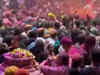 Watch: Holi celebrations on the occasion of 'Rangbhari Ekadashi 2022' at Banke Bihari Temple