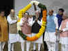 PM Modi, JP Nadda felicitated by BJP members for massive win in four state elections