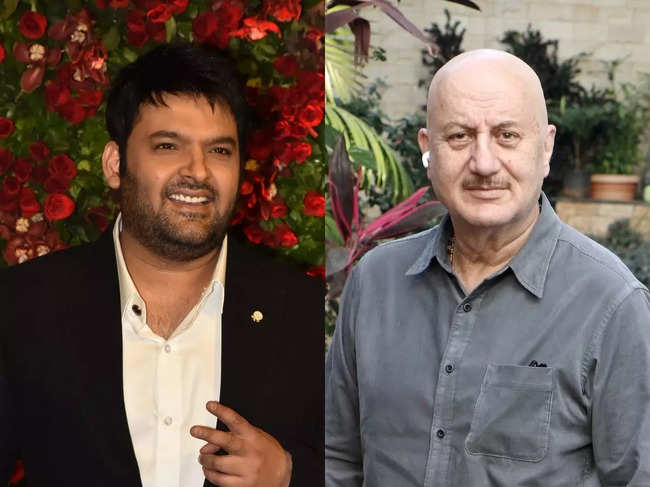 Kapil Sharma (L) Anupam Kher (R)