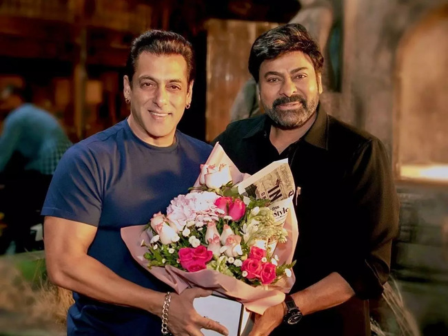 Salman Khan | Chiranjeevi: Superstar Salman Khan joins Chiranjeevi for  Telugu action film 'Godfather' shoot