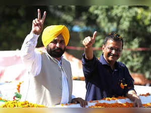 Amritsar, Mar 13 (ANI): Punjab CM-designate Bhagwant Mann and Aam Aadmi Party (A...